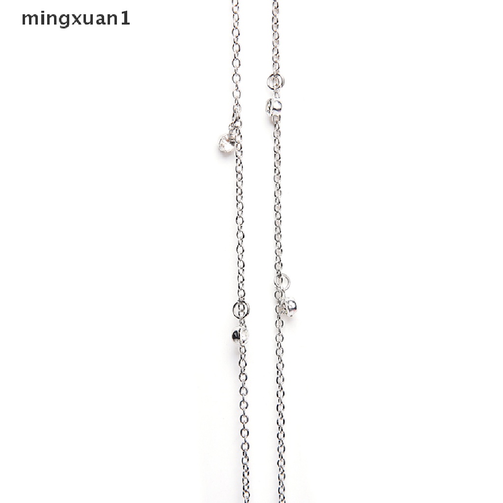 Khuyên Rốn Phối Dây Xích Tua Rua Đính Đá Pha Lê 14G mingxuan1 Cho Nữ