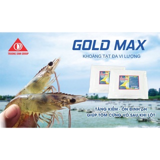 Bổ sung khoáng chât, cứng vỏ sau khi lột, tăng sức đề kháng  - Gold Max - khoáng tạt đa vi lượng cho tôm, ca