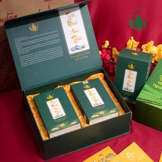 Hộp trà nõn An Thái [BÓN TRỨNG GÀ] cao cấp 400g - Quà biếu - Trà Thái Nguyên thơm ngon
