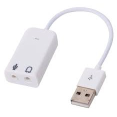 Cáp Chuyển Đổi, Cáp Usb Soud 7.1 Có Dây. Chuyển Tín Hiệu Từ Usb Ra Tai Nghe, Loa Giá Tốt, Bảo Hành 3 Tháng