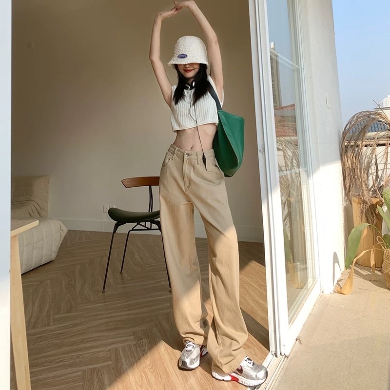 Quần kaki nữ ống rộng bigsize đi học đi làm đi chơi MRQ016G