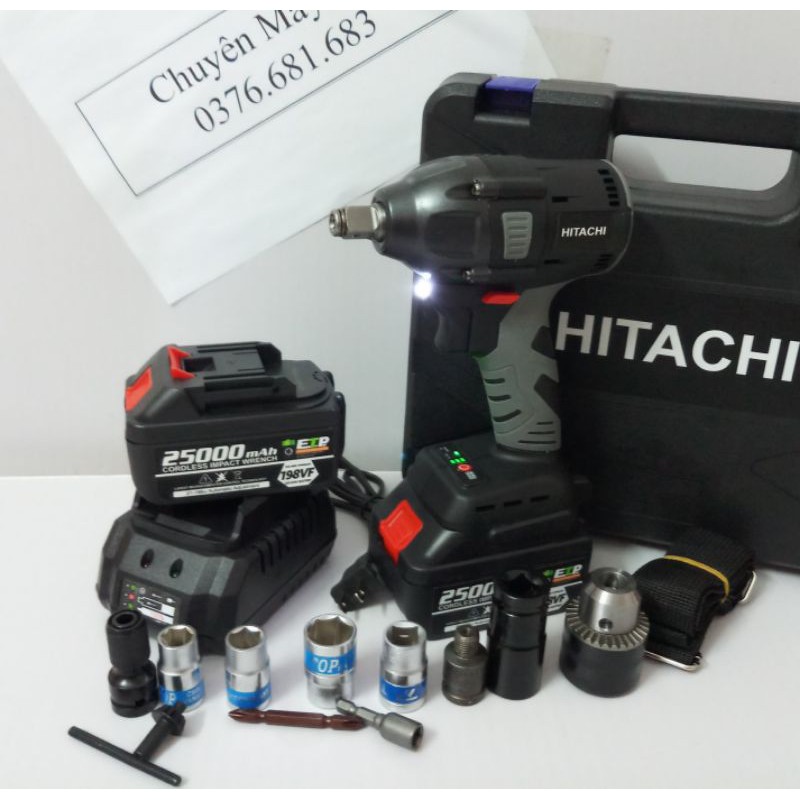 Siết Hitachi 118v không chổi than thế hệ mới