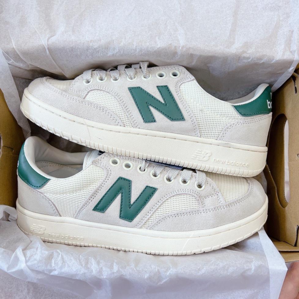Giày sneaker nam nữ newbalance nb 300 xanh vàng da lộn cao cấp,NB crt 300