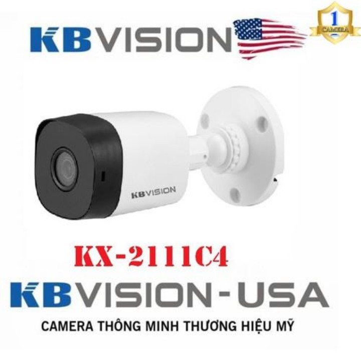 Camera thân 4 in1 2MP KBVISION KX-2111C4 Hàng chính hãng bảo hành 2 năm