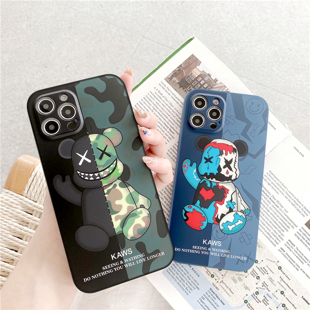 Ốp lưng iphone Kaws Seeing cạnh vuông 6/6plus/6s/6splus/7/7plus/8/8plus/x/xr/xs/11/12/13/pro/max/plus/promax