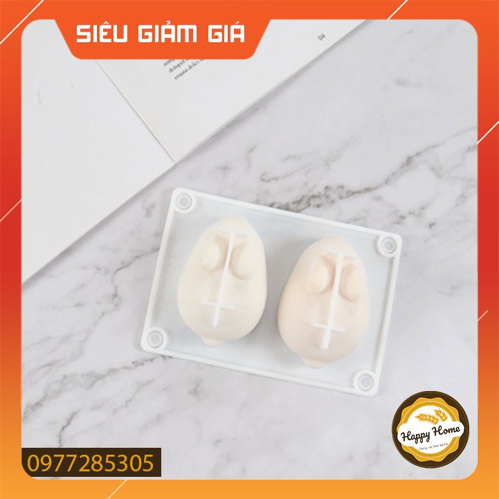 Khuôn silicon làm bánh làm thạch hình con thỏ, heo