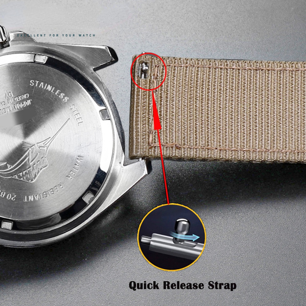 Dây Đeo Đồng Hồ 20mm22mm Tháo Gỡ Nhanh Bằng Nylon Cho Hamilton Seiko