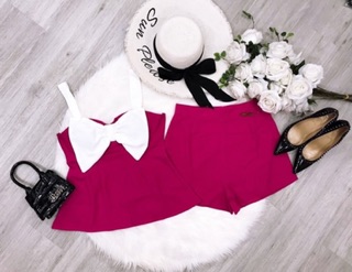 SET NƠ XOÈ + QUẦN SHORT