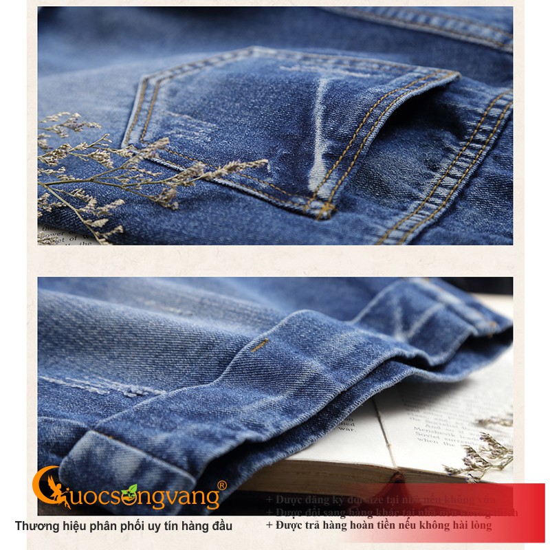 Quần short jean nữ màu xanh nhạt quần jean short GLQ093 Cuocsongvang
