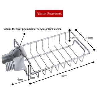 giá/kệ inox cài vòi rửa bát