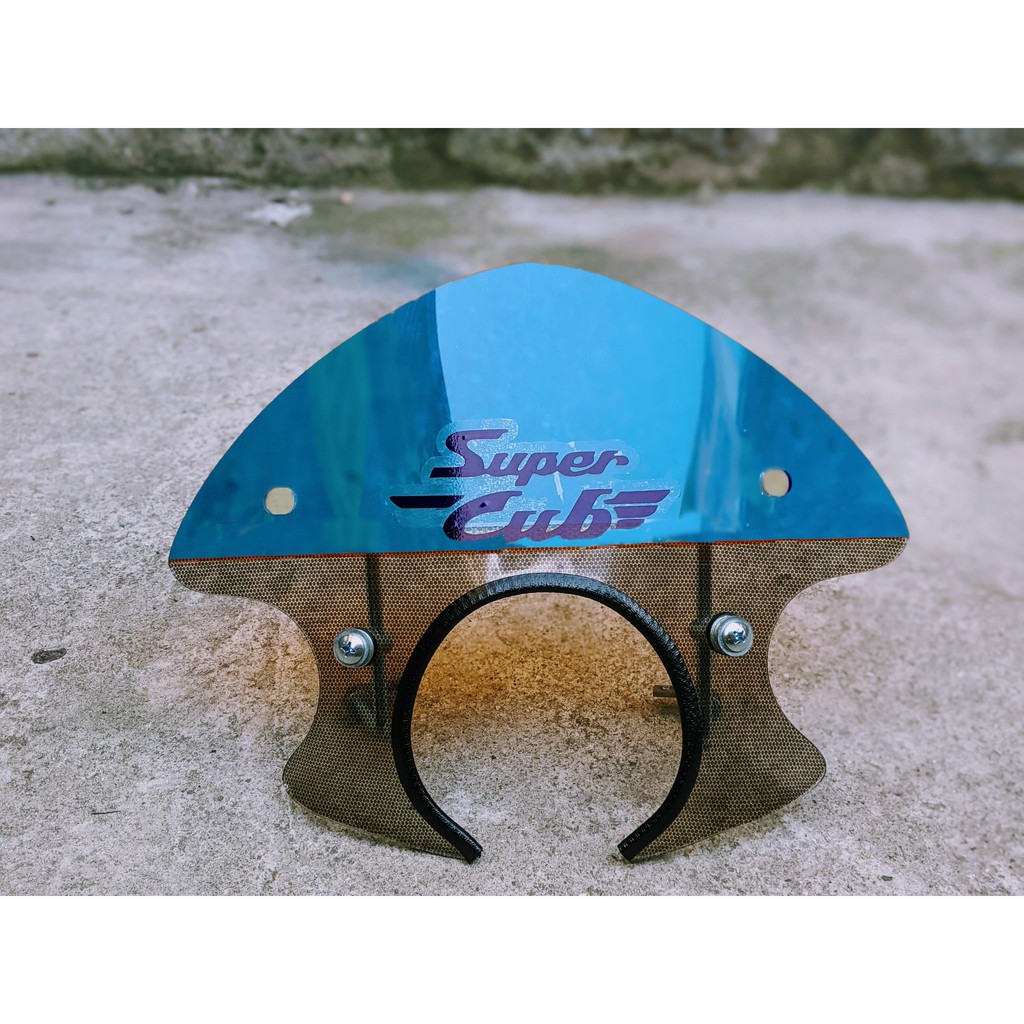 Kính chắn gió xe cub đèn tròn Mikasa