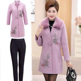Áo dạ trung niên + kèm quần