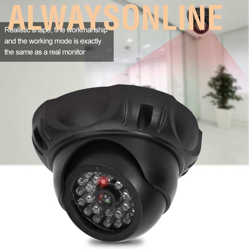 Mô Hình Camera An Ninh Quay 360 Độ Có Đèn LED