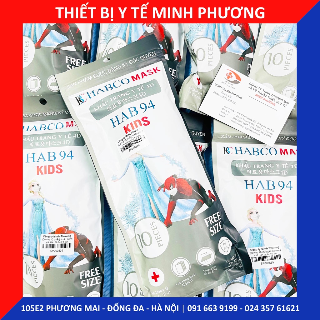 [Combo 10 chiếc] Khẩu trang y tế Hàn Quốc trẻ em
