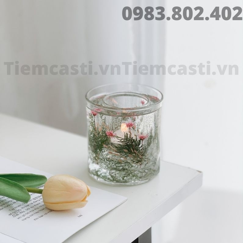 Ly Gel Đốt Nến Siêu Xinh (TẶNG KÈM 3 viên nến tealight hương bất kì)