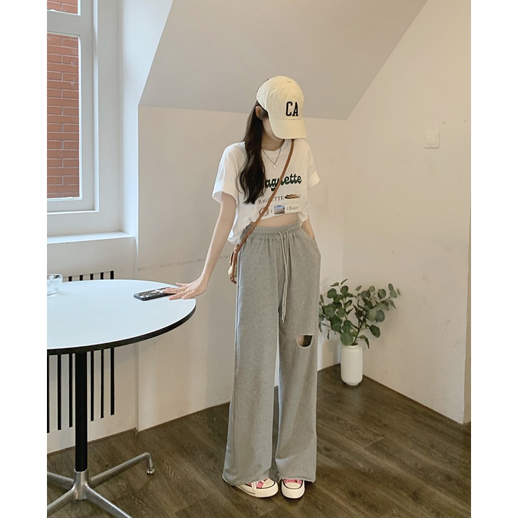 Quần Dài Thể Thao Nữ Ống Rộng Thời Trang Năng Động