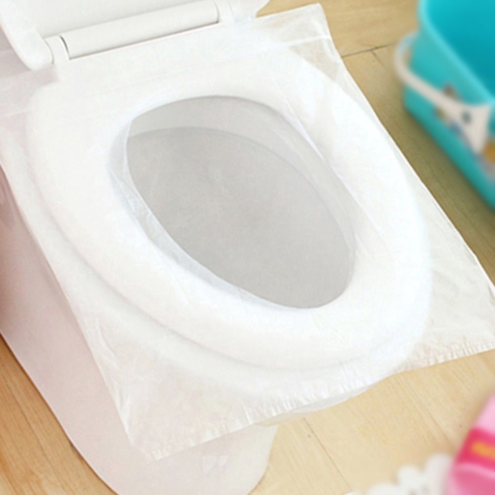 Bộ 50 miếng lót bồn cầu chống vi khuẩn dùng một lần tiện lợi