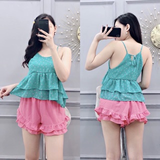Set 2 dây - áo bèo tầng ( kèm video h.thật )