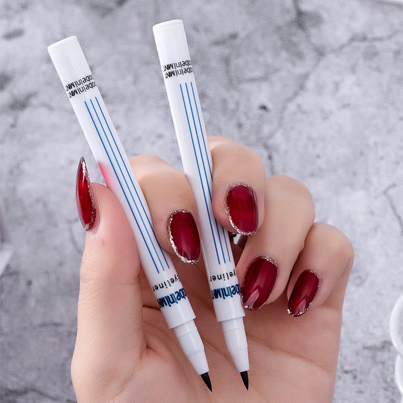 Bút kẻ mắt cười và nếp mí Sweet Mint Blue White Highlight Eyeliner Nằm tằm bóng bút trang điểm mỹ phẩm