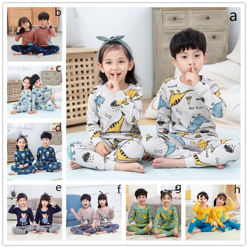 Bộ Đồ Ngủ Pijama 2 Món Họa Tiết Hoạt Hình Cho Bé Từ 3-13 Tuổi