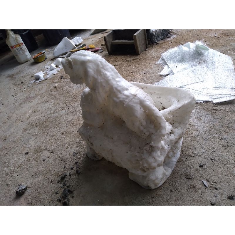 Khuôn chậu con Hổ Silicon cỡ 38cm_ khuôn chậu