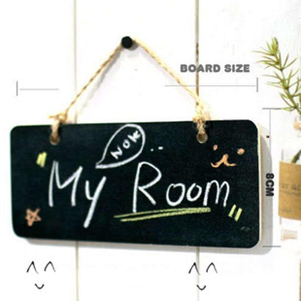 Bảng Đen Mini Bằng Gỗ Có Dây Treo Sáng Tạo Đa Ứng Dụng