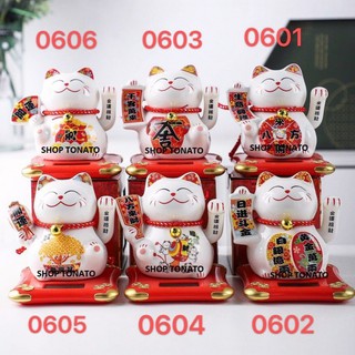 MÈO THẦN TÀI, MÈO MAY MẮN MANEKI NEKO CAO 11CM,12.5CM,16CM,21CM