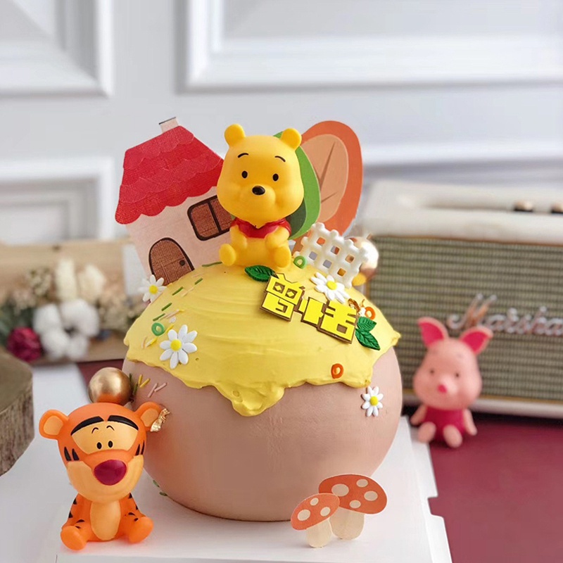 Phụ Kiện Trang Trí Bánh Kem Sinh Nhật Hình Hoạt Hình Dễ Thương Thẻ