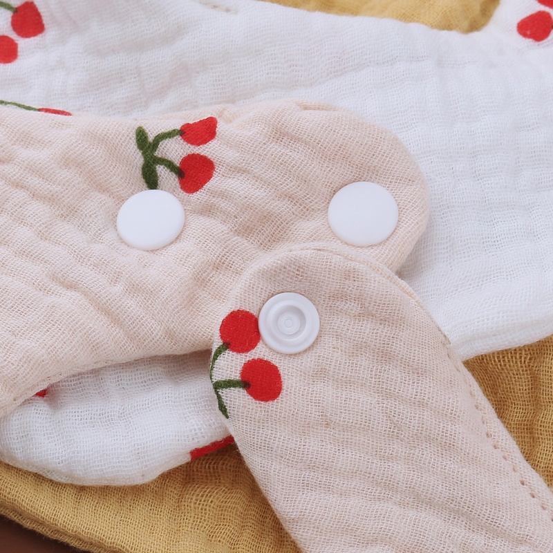 Yếm Ăn Cotton Mềm Mại Xinh Xắn Cho Bé