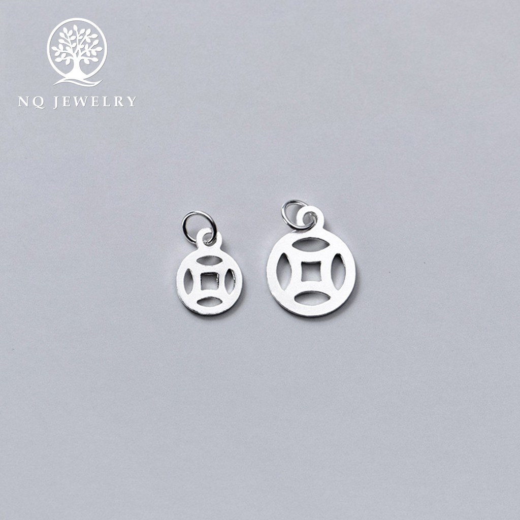 Charm bạc đồng tiền treo - NQ Jewelry