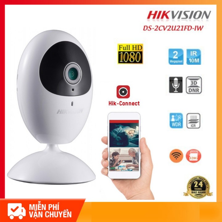 Camera IP WIFI không dây 2MP HIKVISION DS-2CV2U21FD-IW - DS-2CV2U21FD-IW