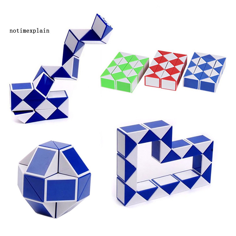 Khối đồ chơi khối rubik xoắn 3D hình rắn giúp luyện tập não bộ cho bé