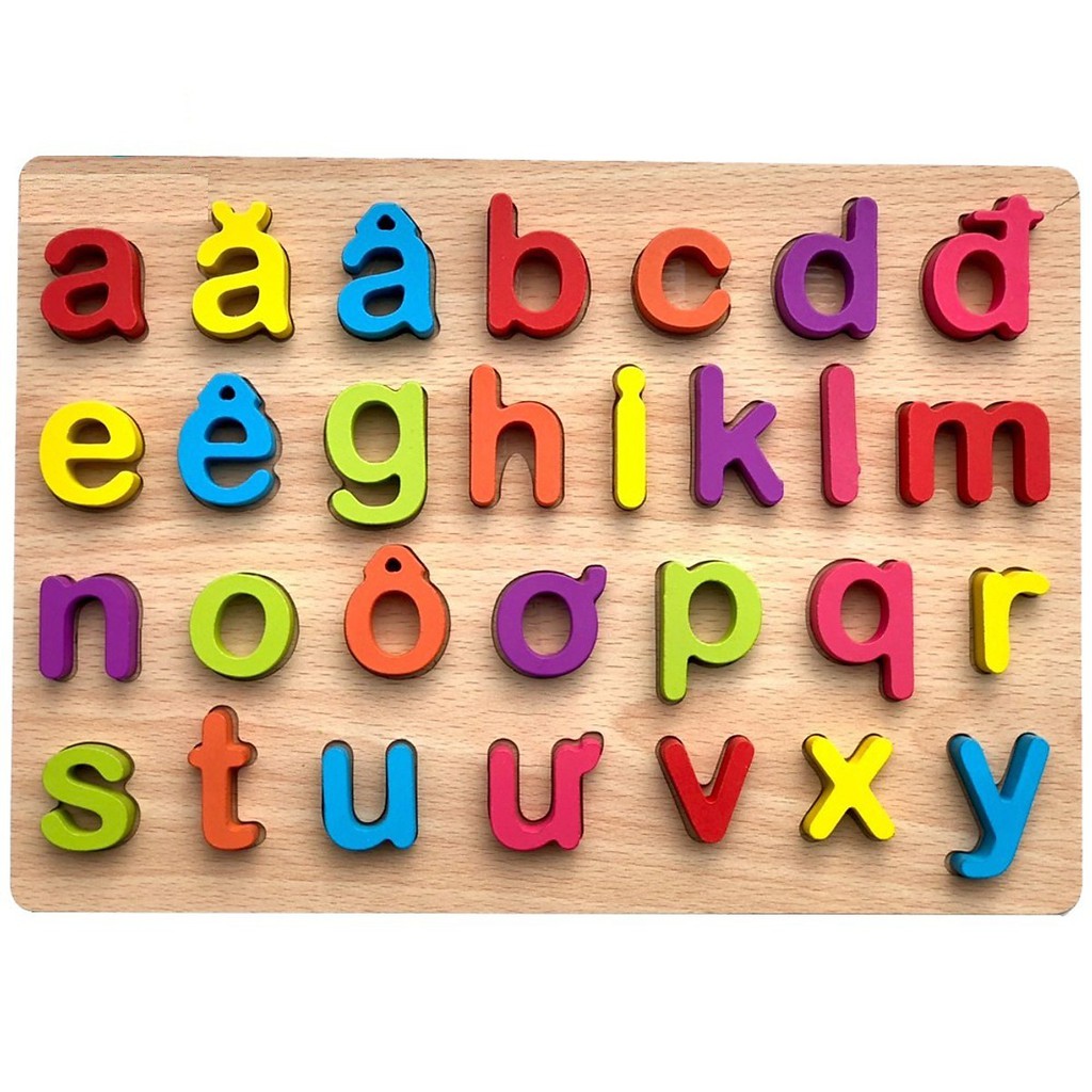 Đồ Chơi Bảng Chữ Cái Tiếng Việt Đồ Chơi Bằng Gỗ Trí Tuệ Dành Cho Bé Yêu