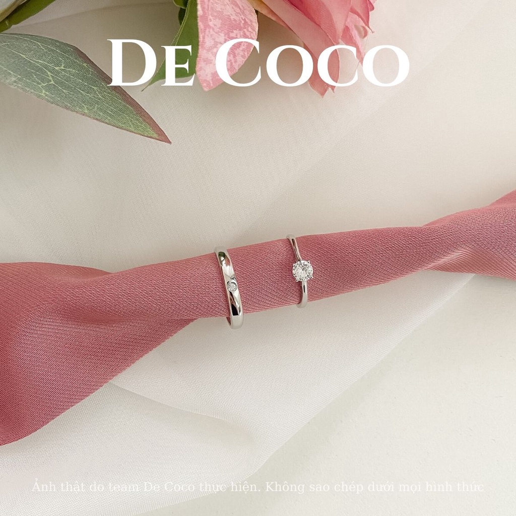 Nhẫn bạc mạ vàng Space decoco.accessories