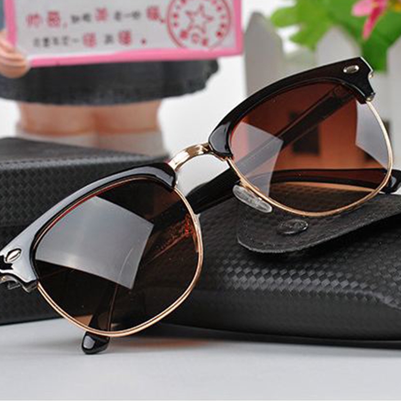 Fashion Sunglasses Rice Nail Sunglasses with case