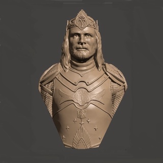 File in mô hình 3D King Aragorn Bust