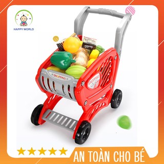 Đồ Chơi Xe Đẩy Siêu Thị Cho Bé loại I (Home shopping cart) – Happy World