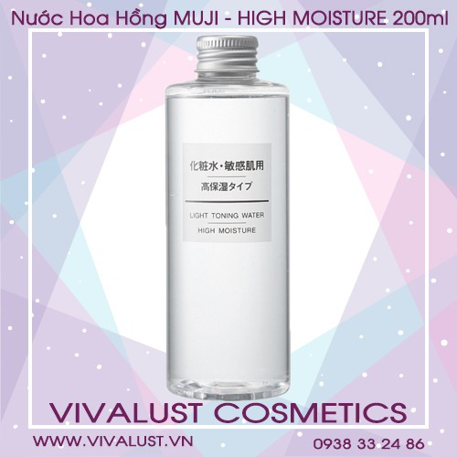 Nước Hoa Hồng Muji dòng High Moisture – Dành Cho Da Khô 200ml