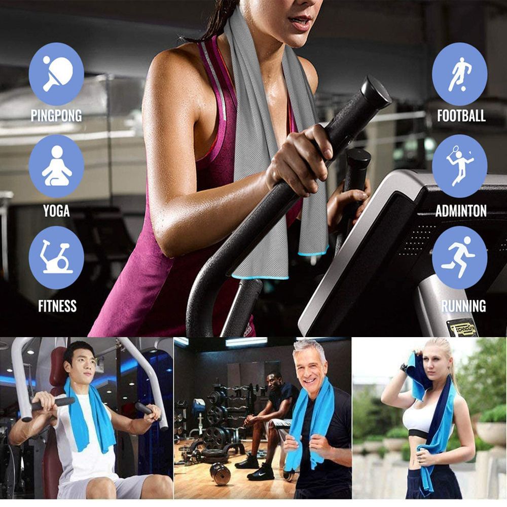 Khăn Tắm Làm Mát Nhanh Khô Nhiều Màu Sắc Dùng Khi Tập Thể Thao / Đi Biển / Tập Yoga / Chơi Golf