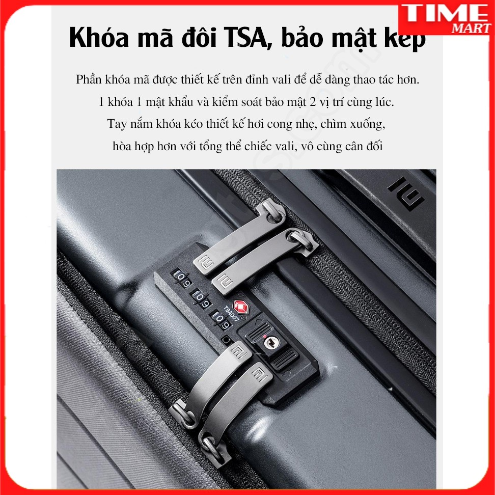 Vali Passport Xiaomi 90 Go fun business boarding. Va li Passport. Bảo hành chính hãng Xiaomi