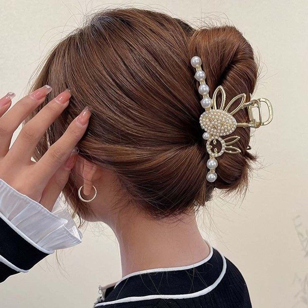 Danilo Kẹp Tóc Kim Loại Hình Thỏ Đơn Giản Sáng Tạo Cho Nữ