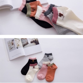 Combo 5 đôi tất mèo cổ ngắn cute