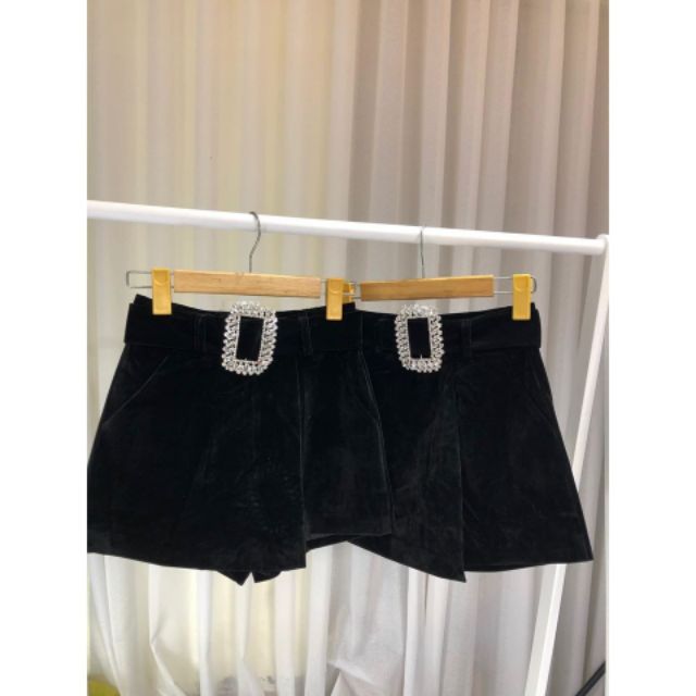 QUẦN NHUNG GIẢ VÁY KÈM TAG ĐÁ