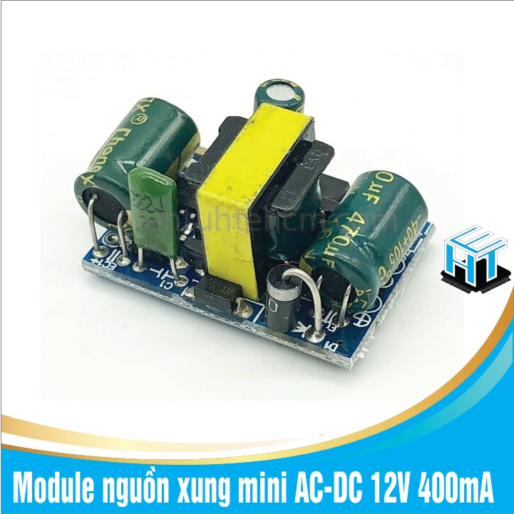 Module nguồn xung mini AC-DC 12V 400mA chất lượng cao