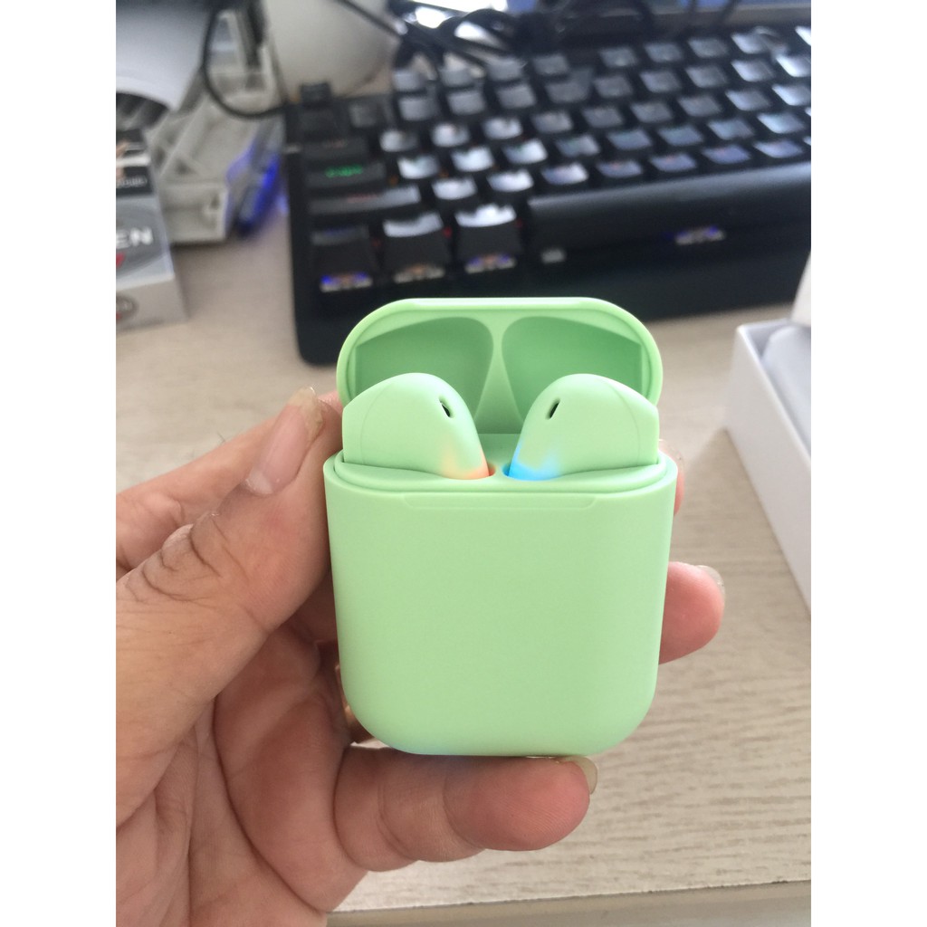 TAI NGHE BLUETOOTH INPODS 12 NHIỀU MÀU,  Kết nối bluetooth 5.0 ổn định,  Dock sạc tiện lợi, Âm thanh hay | BigBuy360 - bigbuy360.vn