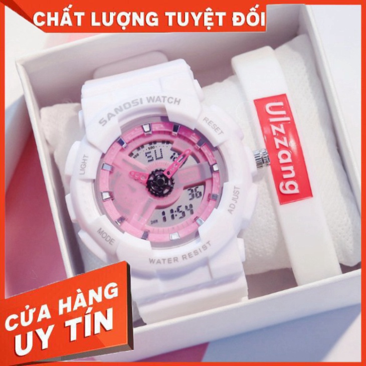 Đồng hồ nữ thể thao SANOSI chạy kim và số điện tử cực chất - Hàng nhập khẩu