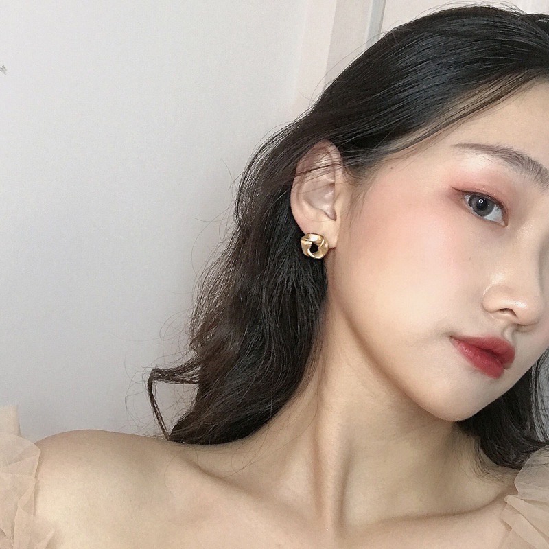 Khuyên tai thanh lịch, phong cách Hàn Quốc sáng đẹp bền màu HALLA