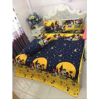 HCM Bộ ga gối set 3 món cotton poly 1m6*2m sale 65k
