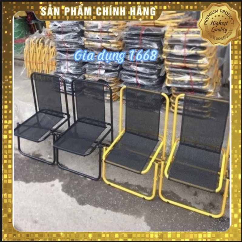 (🔥Rẻ vô địch🔥)GHẾ XẾP LÒ XO khung sắt LƯNG VỪA, SƠN TĨNH ĐIỆN GẤP GỌN, GHẾ CÀ PHÊ GHẾ TRÀ SỮA GHẾ CÂU CÁ