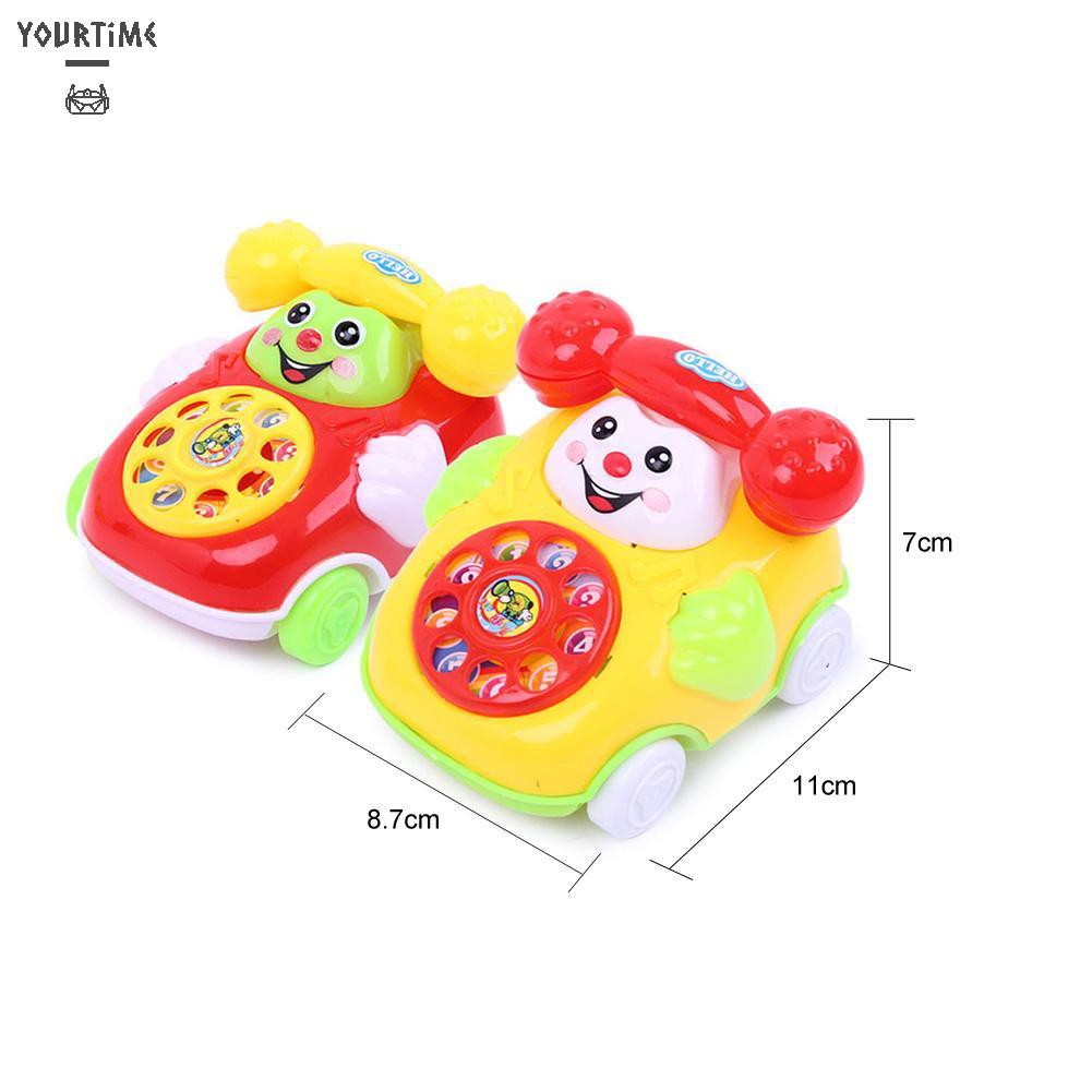 Đồ chơi Plastic Smile Cartoon Simulation Phone Car Educational Infant Kids Toy Gift